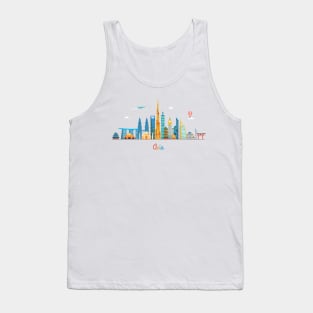 Asia skyline Tank Top